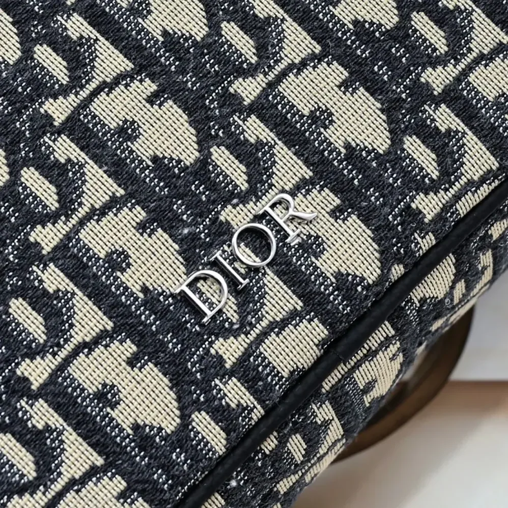 Dior Safari Belt Bag Beige and Black Dior Oblique Jacquard for Men