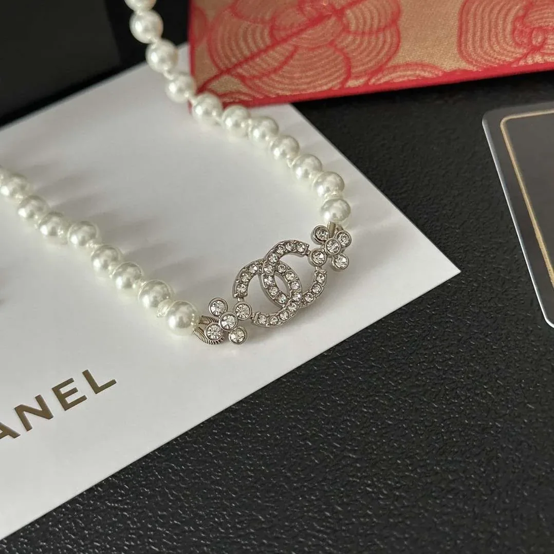 Chanel Letter Necklace White Chanel Letter Necklace White