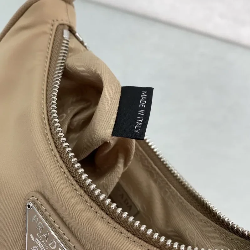 Prada Re- 2005 Re in Nylon Mini Bag Beige Prada Re- 2005 Re in Nylon Mini Bag Beige