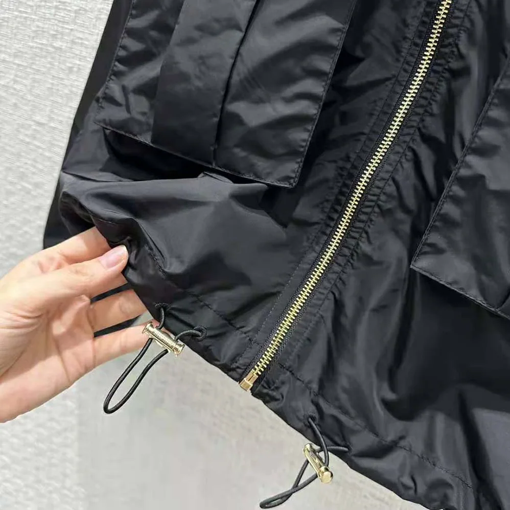 Miu Miu Technical Silk Blouson Jacket for Women