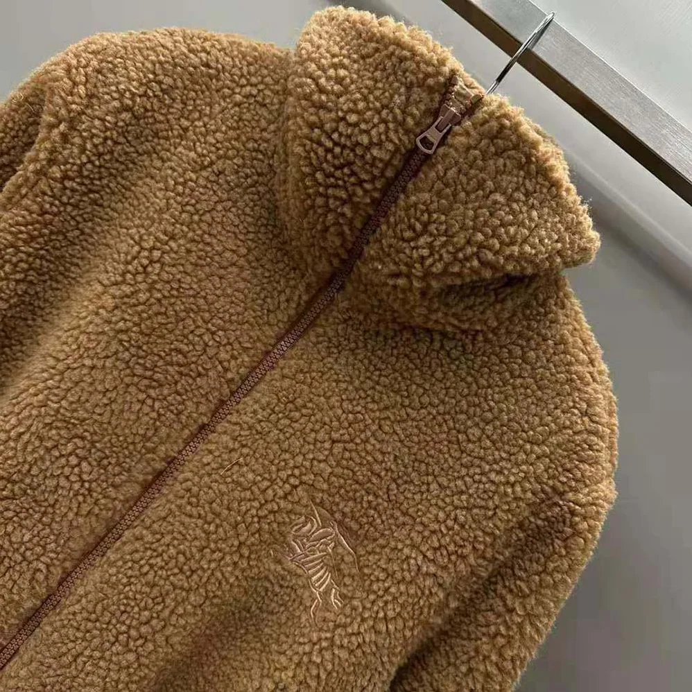 Burberry EKD Fleece Jacket for Women in Brown Burberry EKD Fleece Jacket for Women in Brown