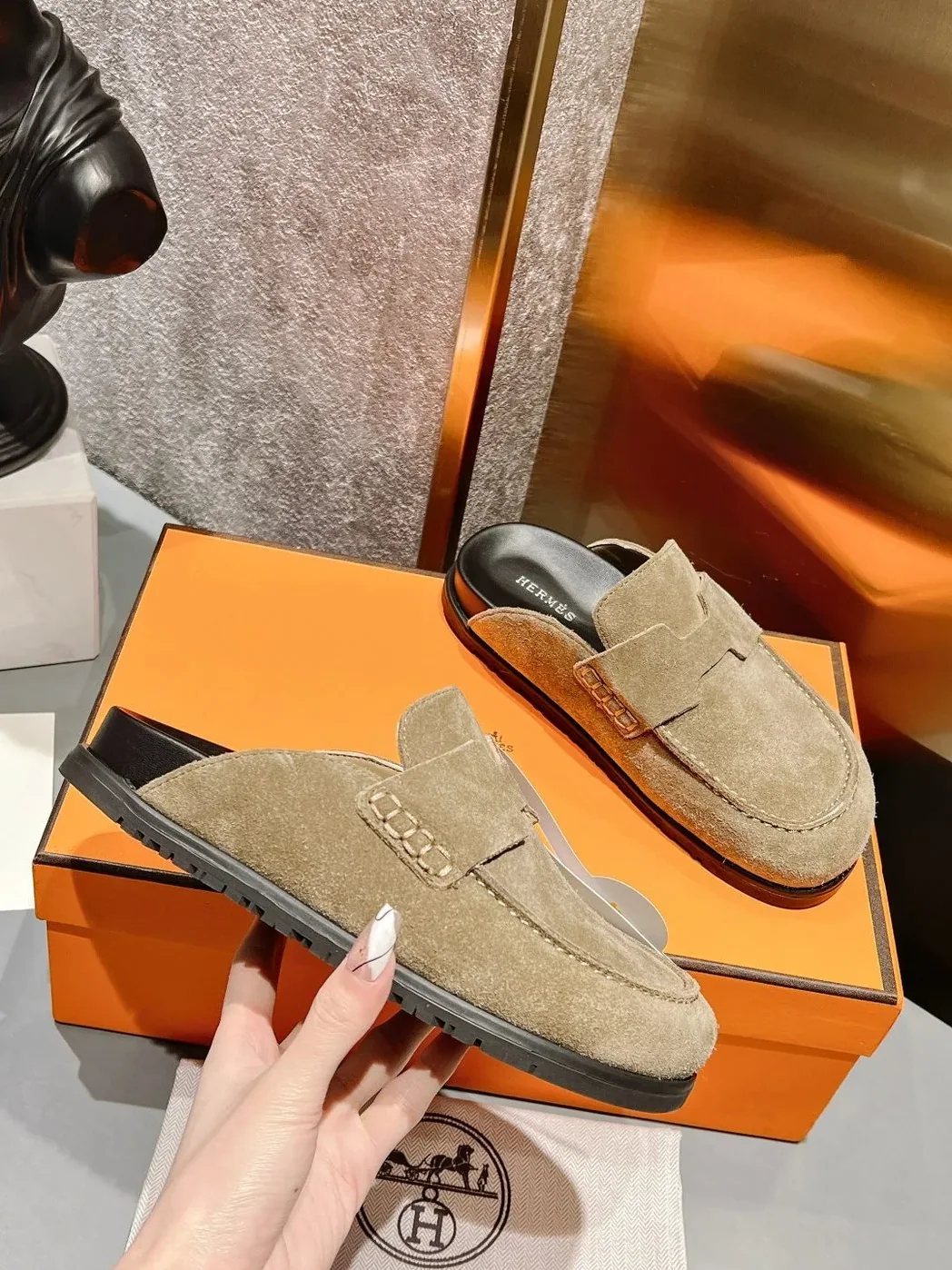 Hermes Go Mule Light Brown Hermes Go Mule Light Brown