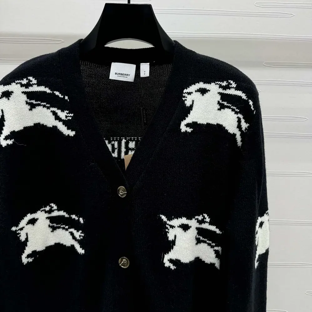 Burberry EKD Cotton Silk Cardigan for Women Burberry EKD Cotton Silk Cardigan for Women