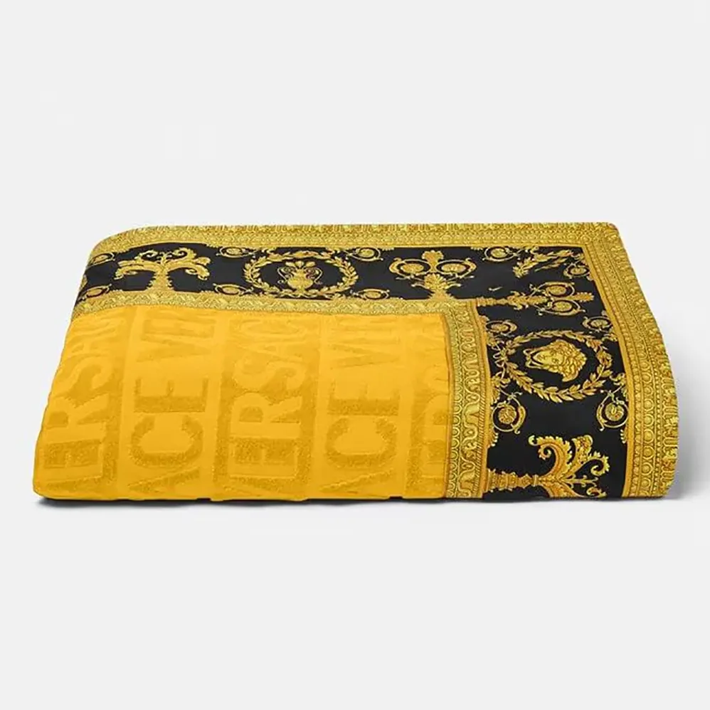 Versace I Love Baroque Beach Towel in the Cotton Versace I Love Baroque Beach Towel in the Cotton