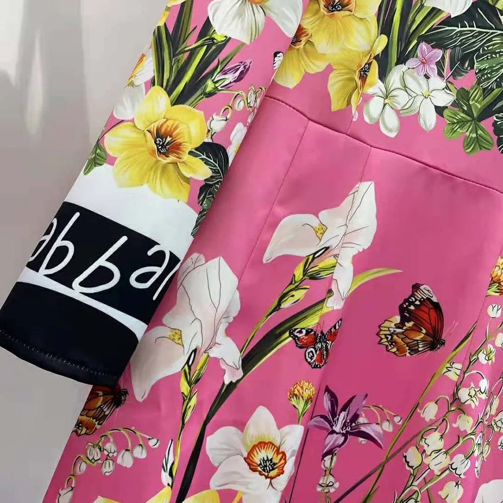 Dolce Gabbana D&G Rabbit for Women in Print Charmeuse Midi Dress Dolce Gabbana D&G Rabbit for Women in Print Charmeuse Midi Dress