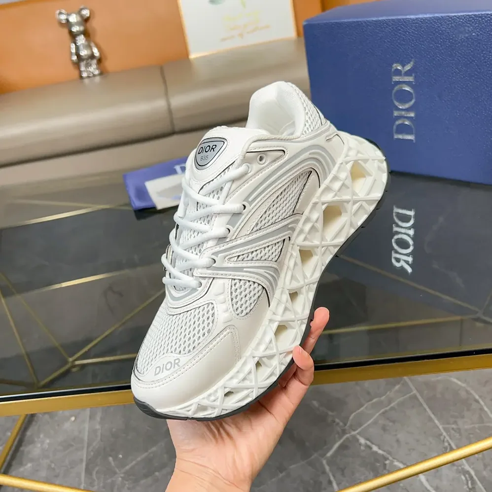 Dior B35 NXXT Sneaker White Technical Fabric and White Technical Mesh for Men