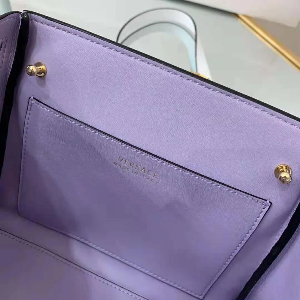 Versace La Medusa Small Handbag Crafted From Premium Leather for Women Versace La Medusa Small Handbag Crafted From Premium Leather for Women