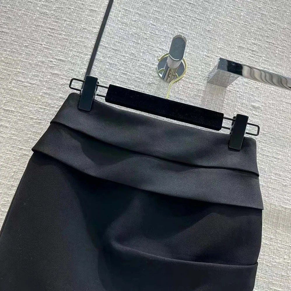 Prada Kid Mohair and Satin Miniskirt for Women in Black Prada Kid Mohair and Satin Miniskirt for Women in Black