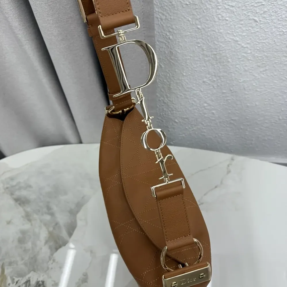 Dior Medium Diorly Bag Marron Bobby Flat Macrocannage Grained Calfskin for Women Dior Medium Diorly Bag Marron Bobby Flat Macrocannage Grained Calfskin for Women