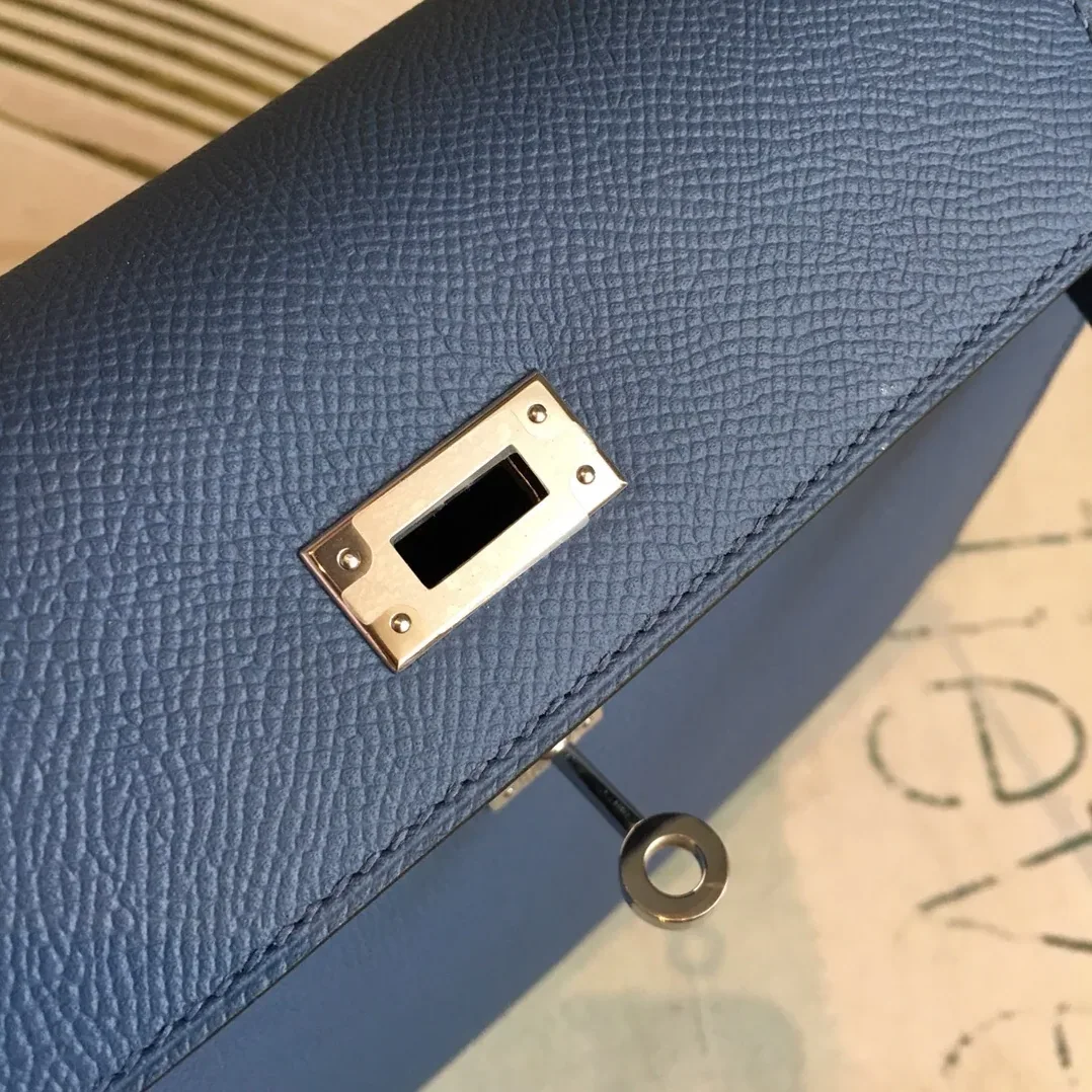 Hermes Kelly Navy Silver Toned Hardware / Hermes Kelly Navy Silver Toned Hardware /