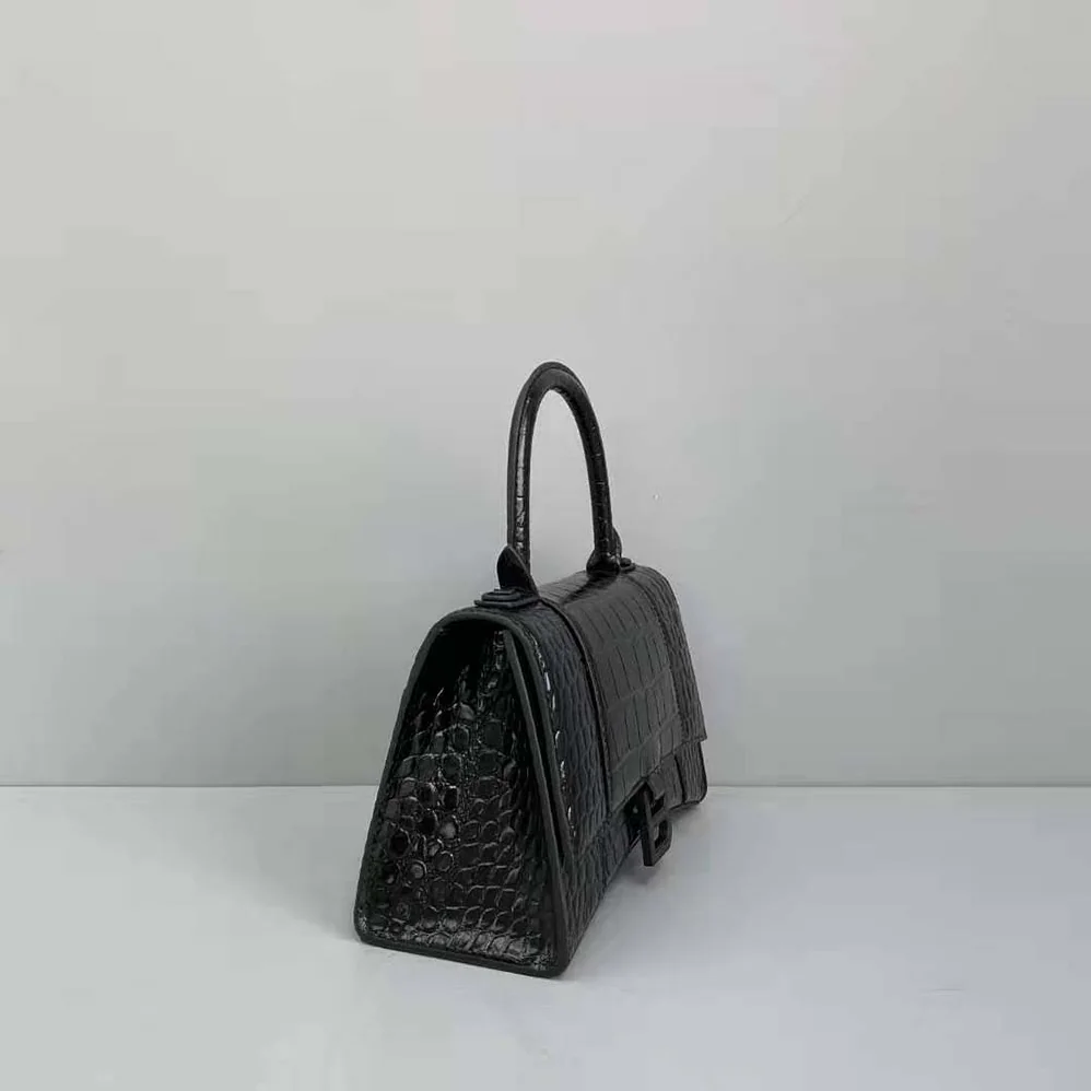 Balenciaga Hourglass Small Top Handle Bag for Women in Black
