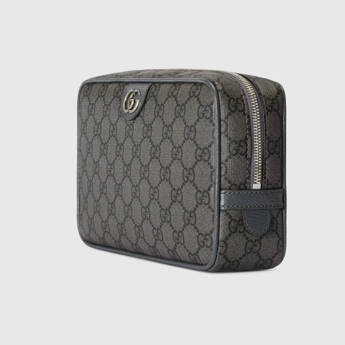 Gucci Ophidia Toiletry Case Clutch & Pouch in Grey Palladium Hardware Gucci Ophidia Toiletry Case Clutch & Pouch in Grey Palladium Hardware
