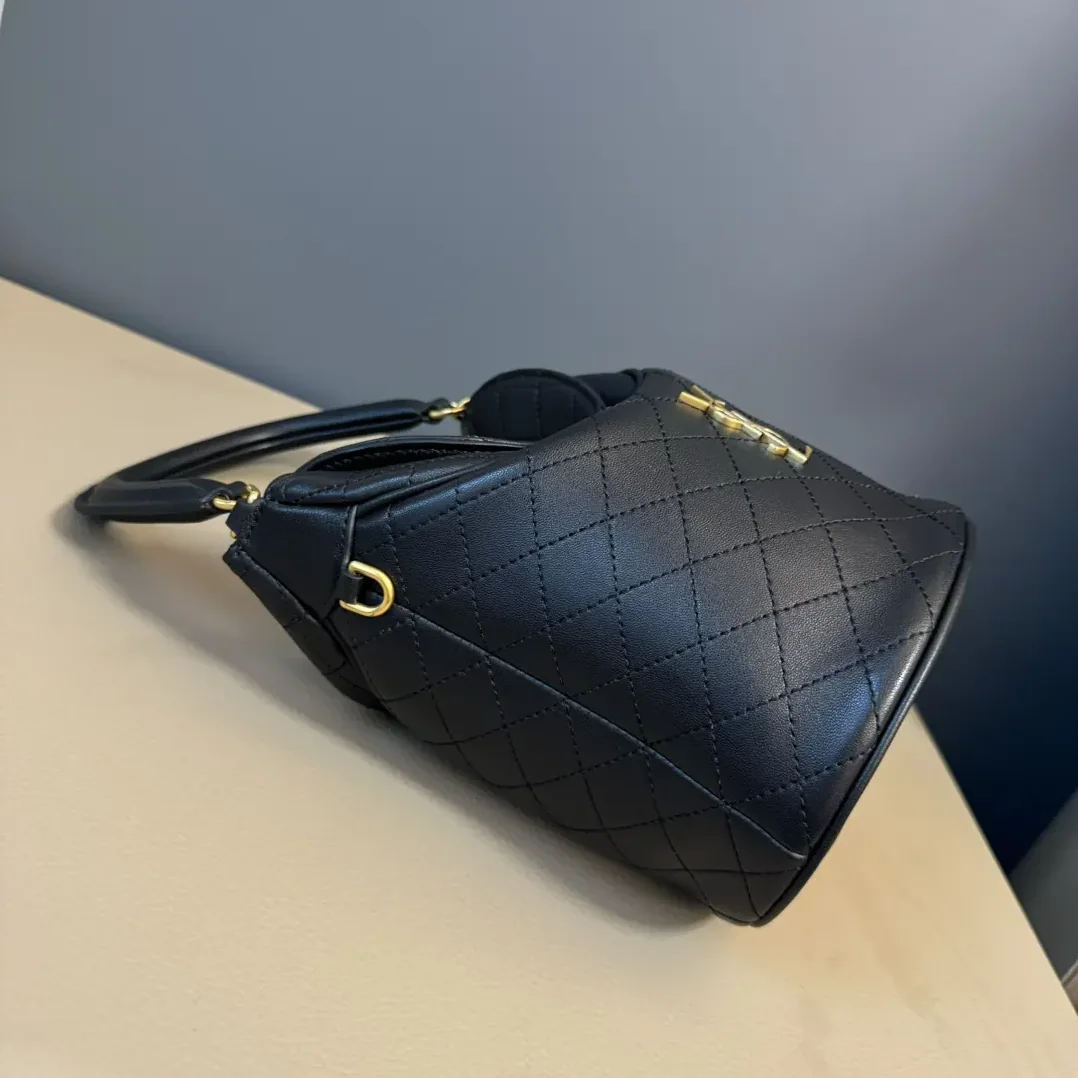 Saint Laurent YSL Gaby Bucket Bag in Lambskin for Women