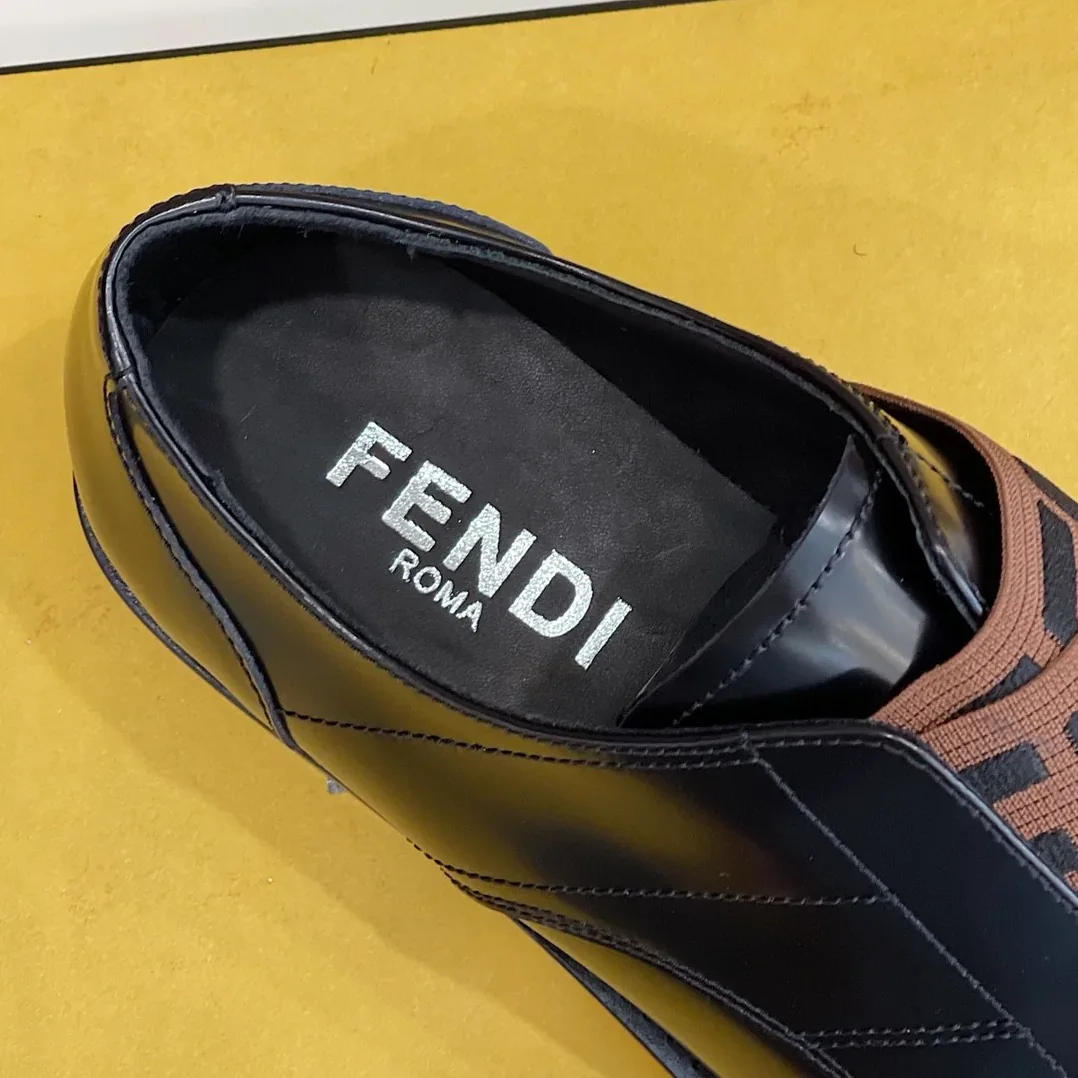 Fendi Force Black in Brown Shoes Fendi Force Black in Brown Shoes