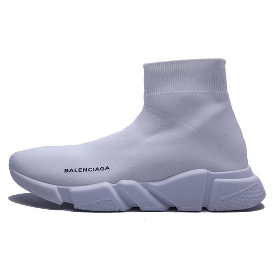 Balenciaga Stretch Mesh High Top Sneakers for Unisex in White Balenciaga Stretch Mesh High Top Sneakers for Unisex in White
