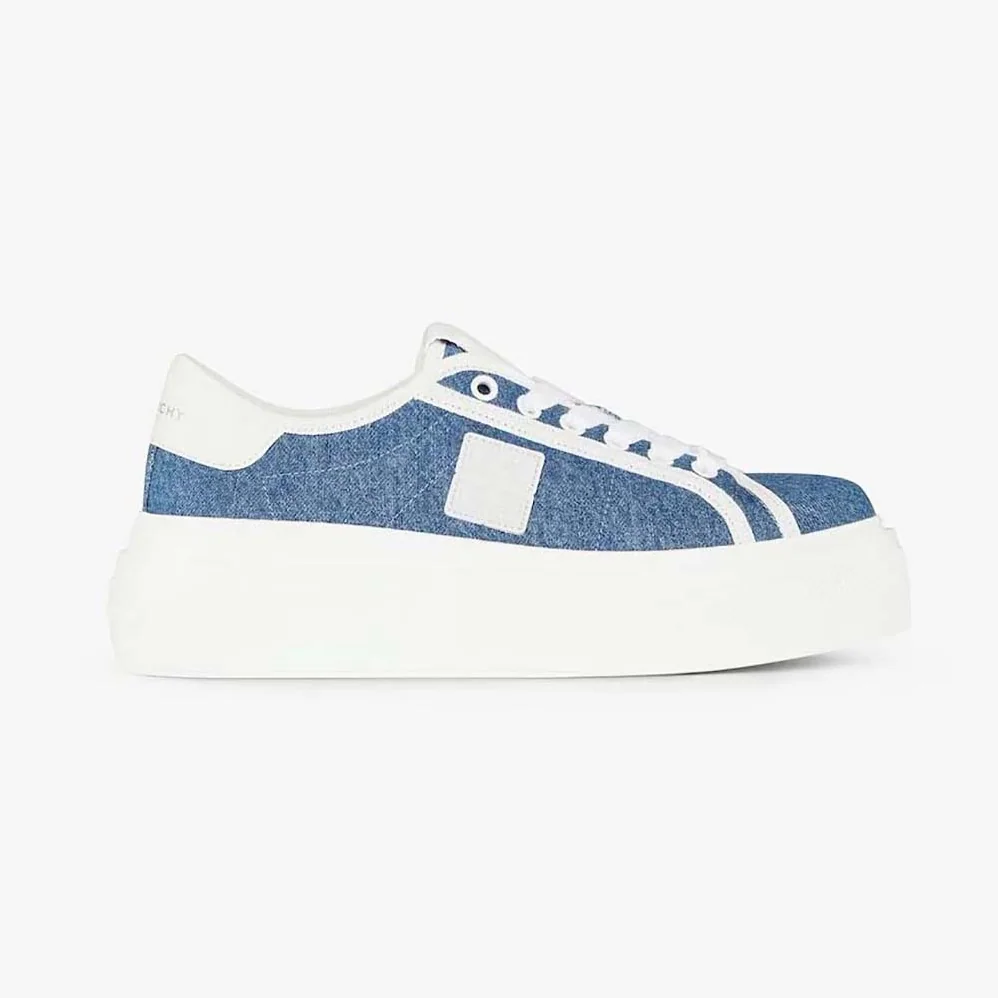 Givenchy City Platform Sneakers in Denim for Women in Blue