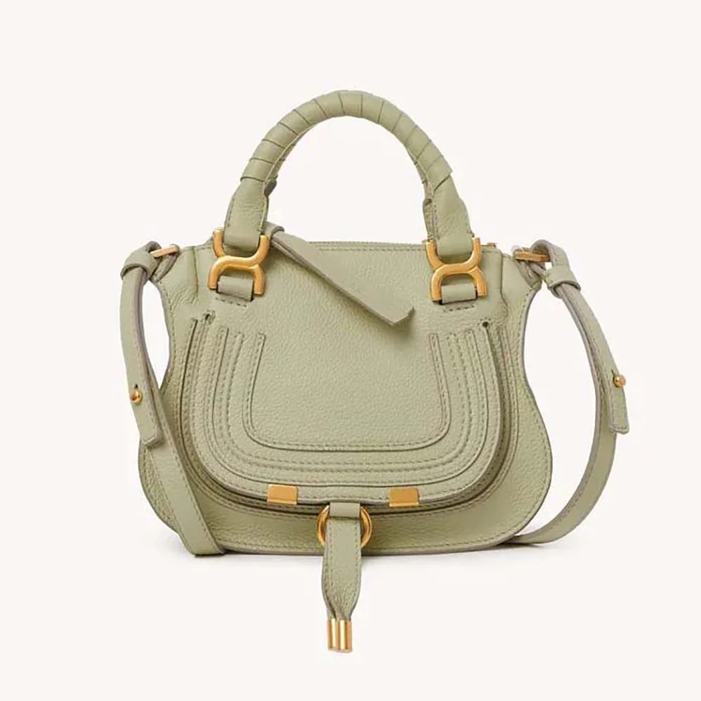 Chloe Marcie Mini Double Carry Bag for Women in Green