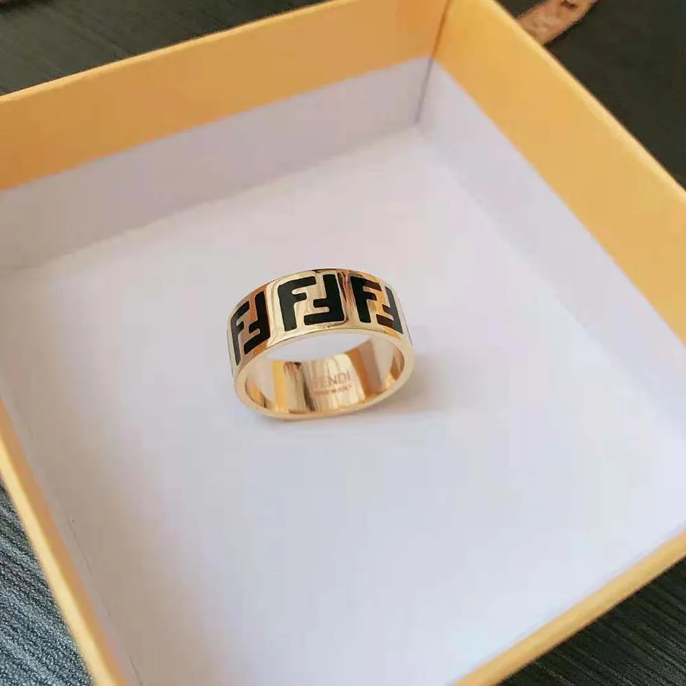 Fendi FF Ring Gold for Women in Colored Ring