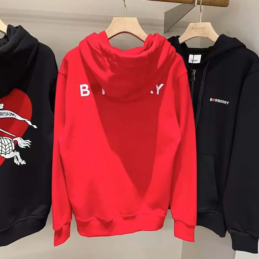 Burberry EKD Motif Cotton Sweatshirt for Men in Red