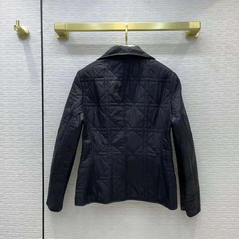 Dior Macrocannage Bar Jacket Black Quilted Technical Taffeta for Women Dior Macrocannage Bar Jacket Black Quilted Technical Taffeta for Women