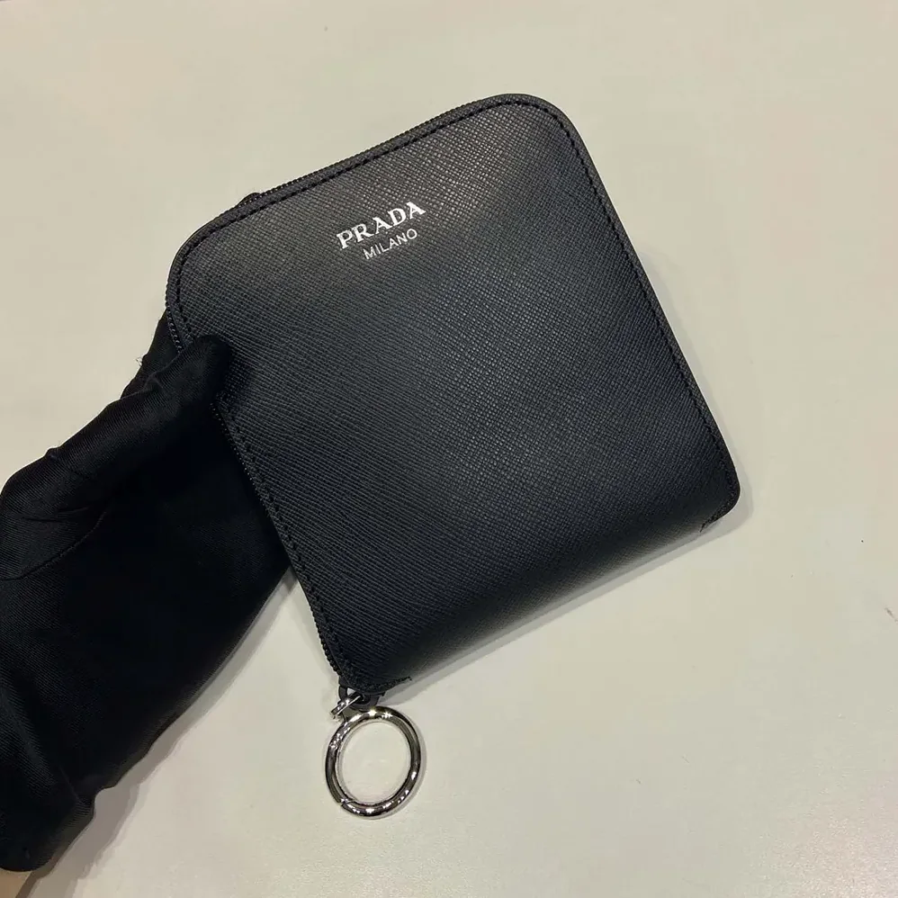 Prada Saffiano Leather Pendant With Re-Nylon Tote Bag for Women in Black Prada Saffiano Leather Pendant With Re-Nylon Tote Bag for Women in Black