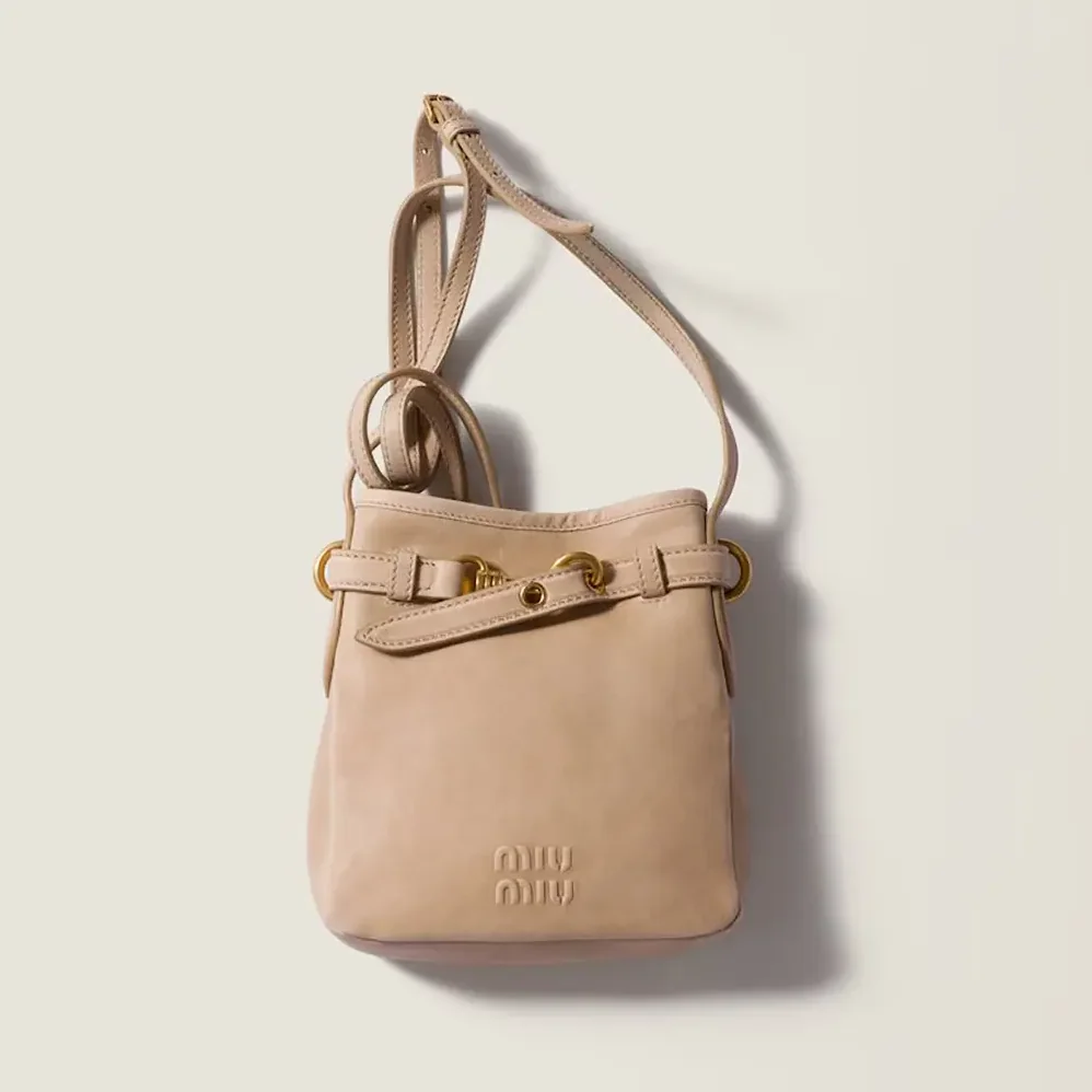 Miu Miu Nappa Leather Pouch for Women in Cord Miu Miu Nappa Leather Pouch for Women in Cord