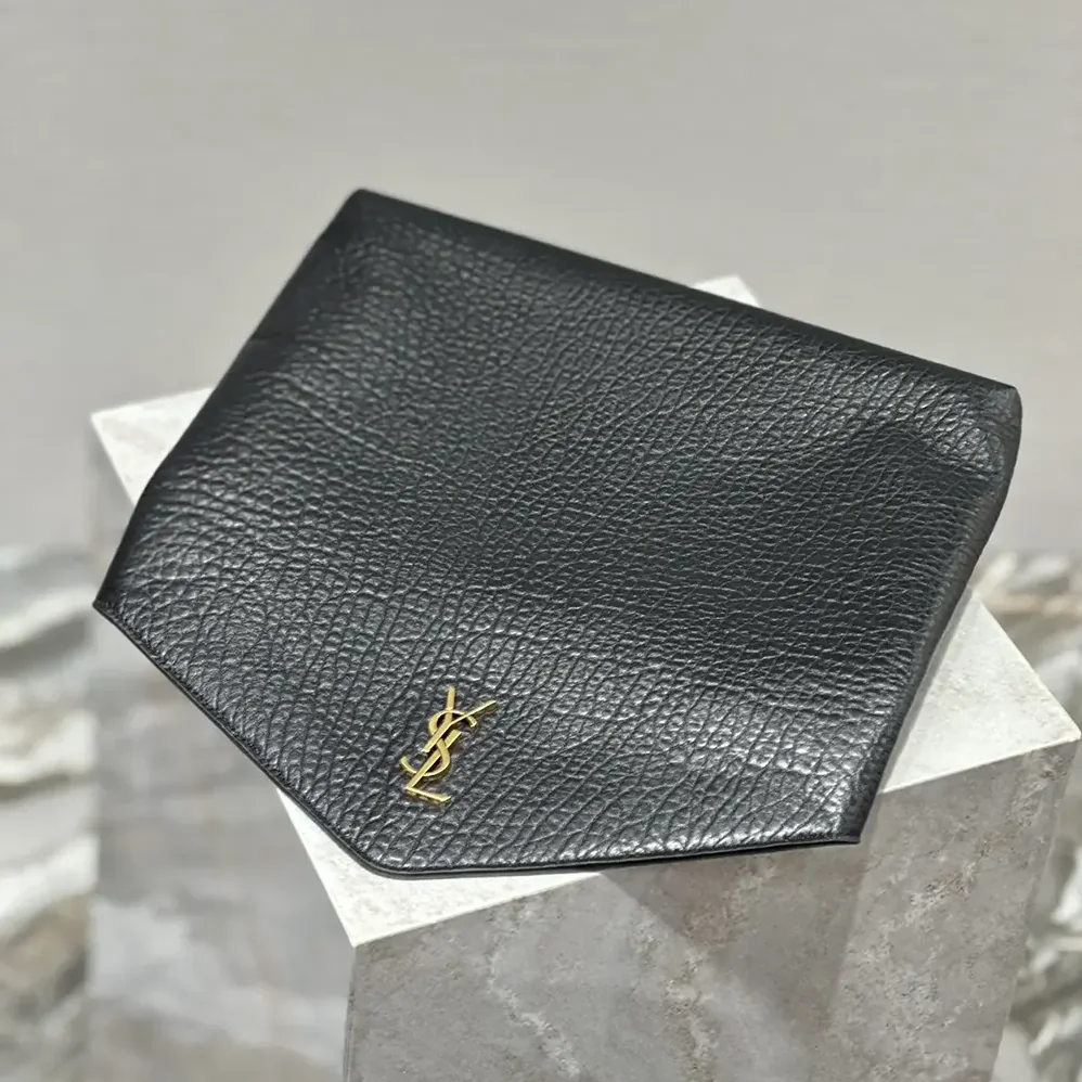 Saint Laurent YSL Cassandre Large Envelope Pouch in Lambskin Black 29cm for Women Saint Laurent YSL Cassandre Large Envelope Pouch in Lambskin Black 29cm for Women