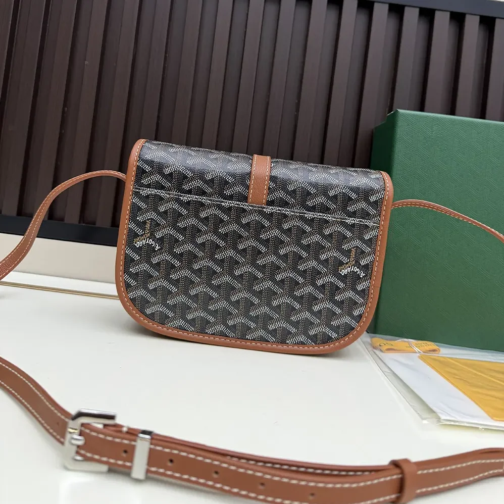 Goyard Belvedere Mm Bag for Unisex in Tan