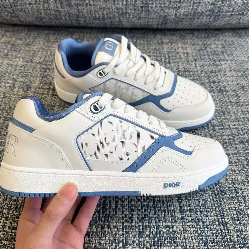 Dior Dior and Hylton Hel B27 Uptown Low-top Sneaker White and Blue for Unisex