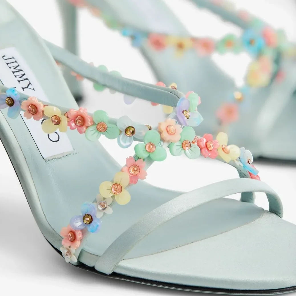Jimmy Choo Blanche 90 Sandal Light Verde BLANCHE90EQJ Jimmy Choo Blanche 90 Sandal Light Verde BLANCHE90EQJ