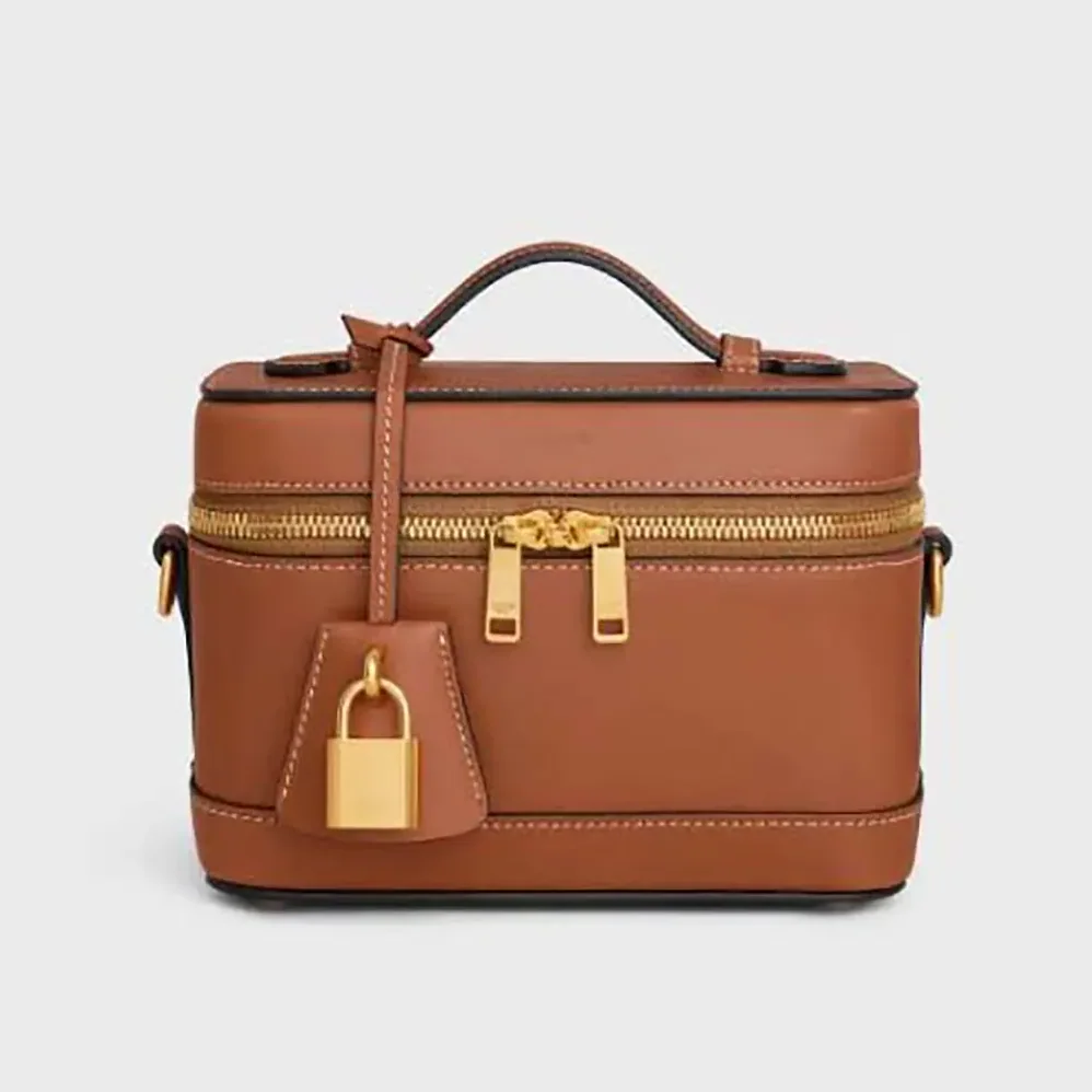 Celine Vanity in Natural Calfskin for Unisex in Brown Celine Vanity in Natural Calfskin for Unisex in Brown
