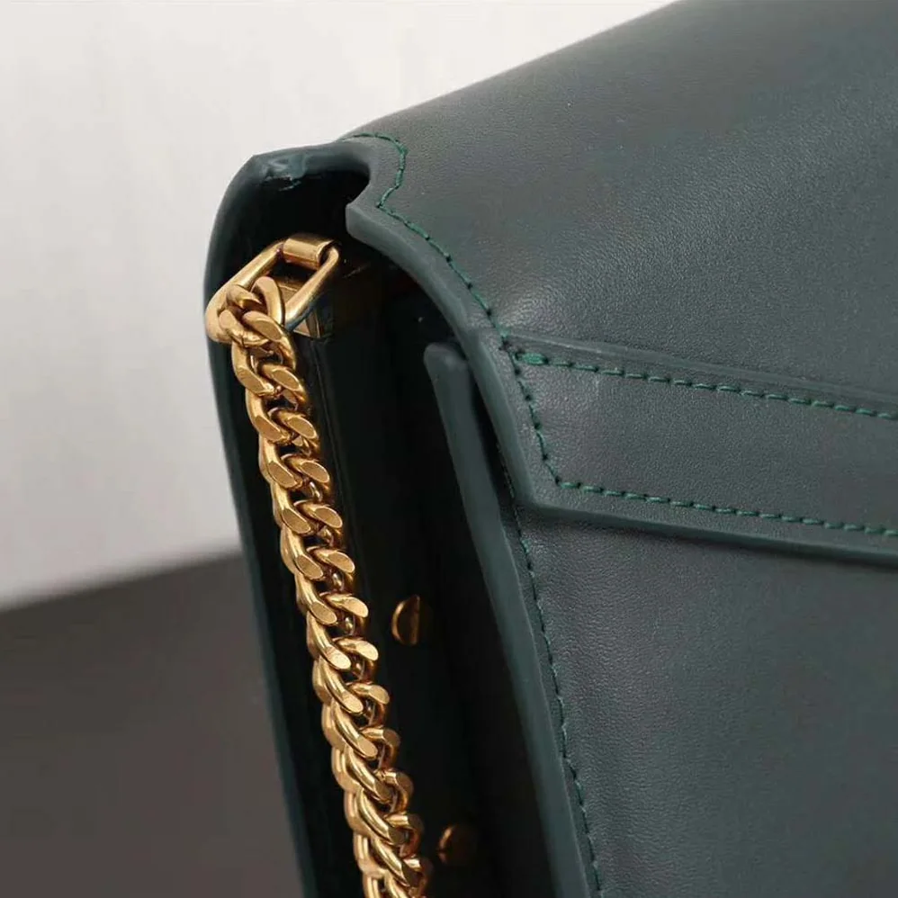 Saint Laurent YSL Cassandra Monogram Clasp Bag Smooth for Women in Green Saint Laurent YSL Cassandra Monogram Clasp Bag Smooth for Women in Green