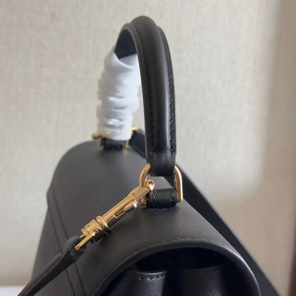 Celine Teen Nino Bag in Smooth Satinated Calfskin for Women in Black