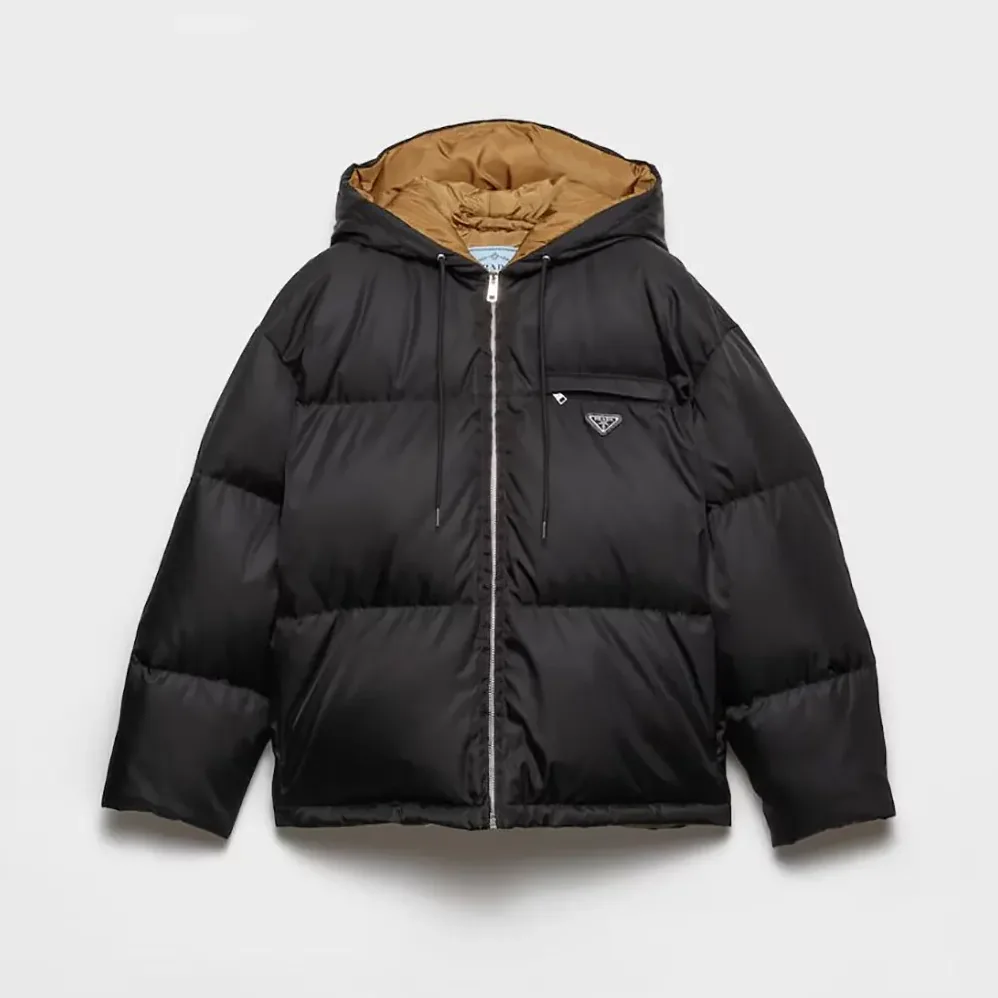 Prada Re-Nylon Down Jacket for Women in Black