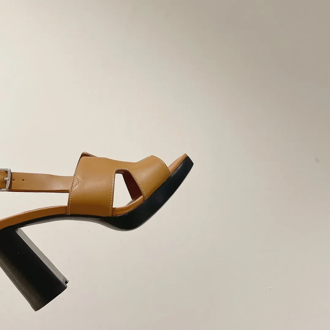 Hermes Eris 90 Sandal Brown Hermes Eris 90 Sandal Brown