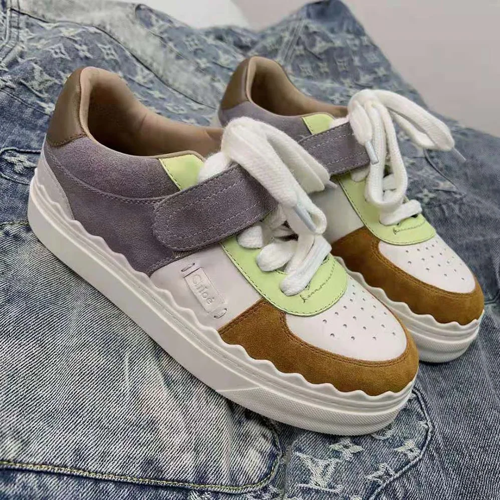 Chloe Lauren Sneaker with Strap for Women in Brown Chloe Lauren Sneaker with Strap for Women in Brown