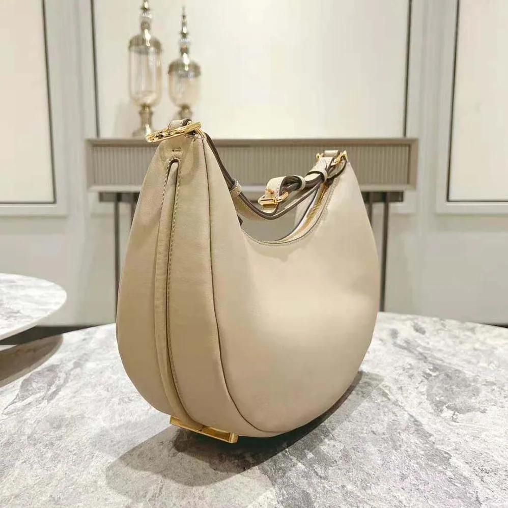 Fendi Fendigraphy Small Beige Leather Bag for Women Fendi Fendigraphy Small Beige Leather Bag for Women