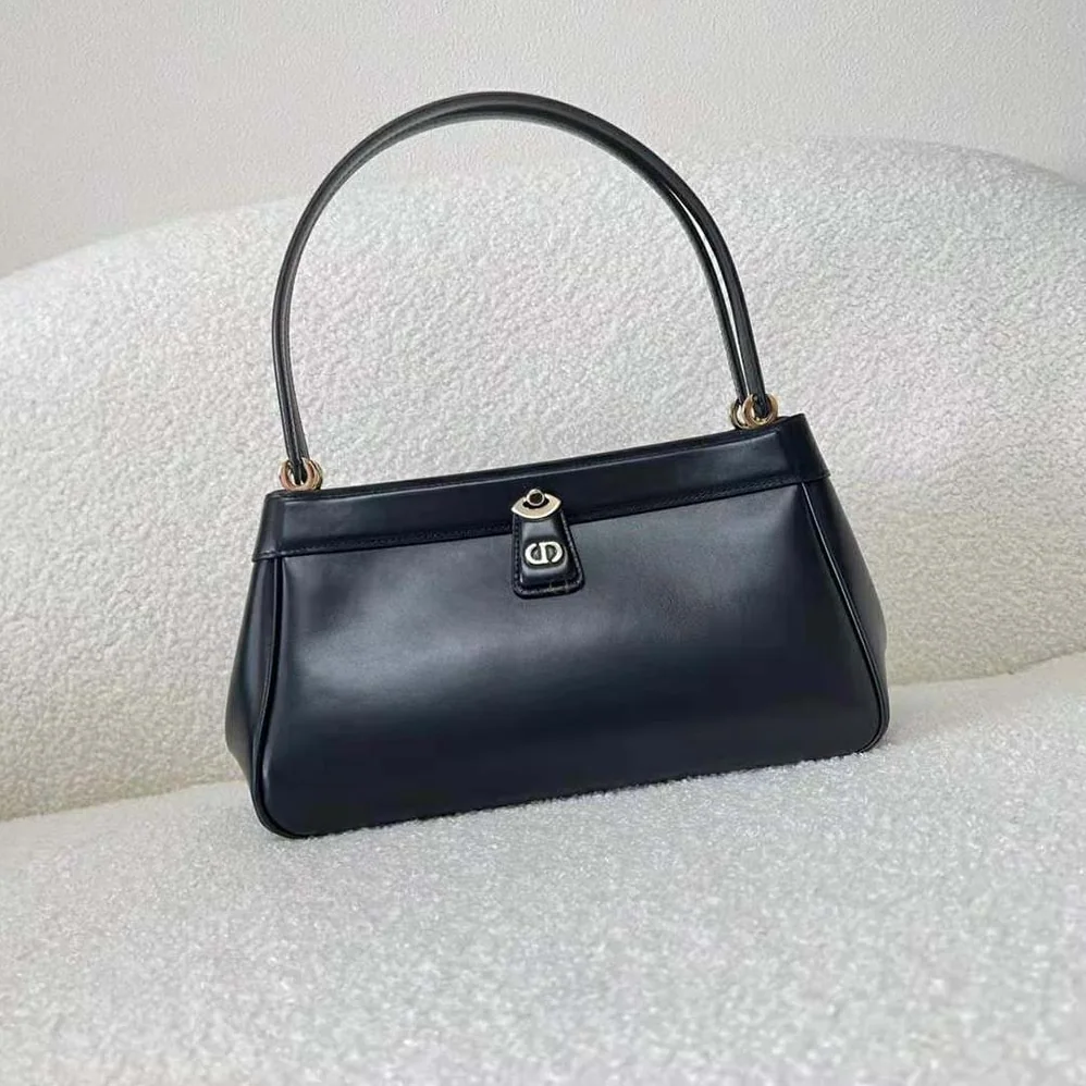 Dior Medium Dior Key Bag Black Box Calfskin for Women
