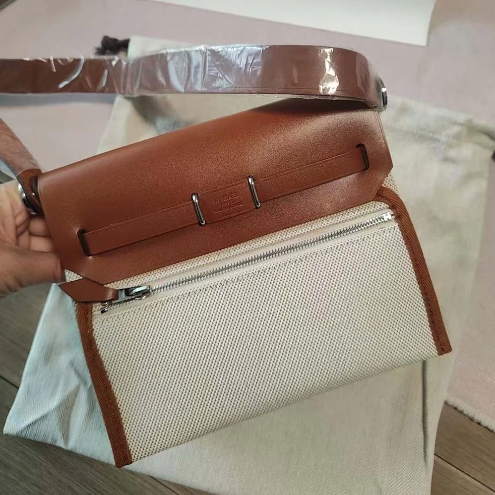 Hermes Herbag Zip 20 Bag for Women in Brown