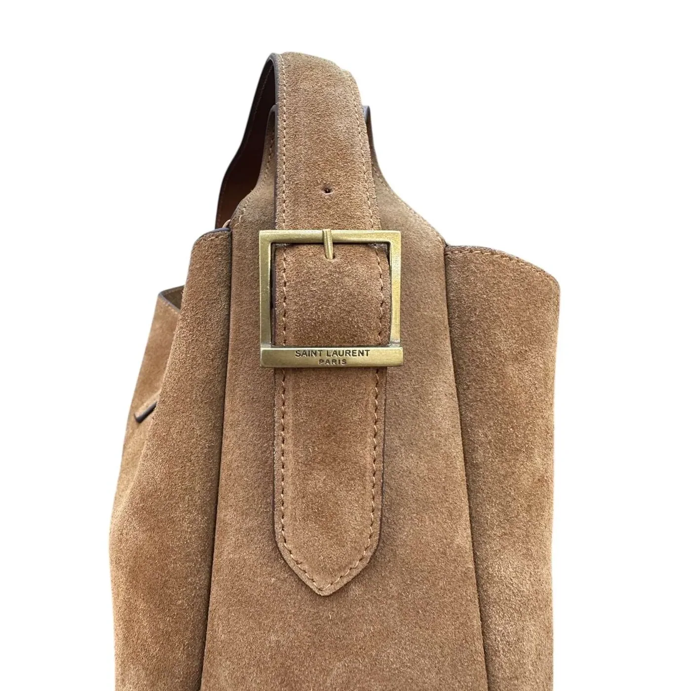 Le 5 A 7 Brown Suede Hobo Bag USA | Urban Valore