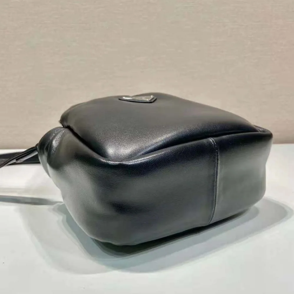 Prada Small Padded Prada Soft Nappa-Leather Bag for Women in Black Prada Small Padded Prada Soft Nappa-Leather Bag for Women in Black