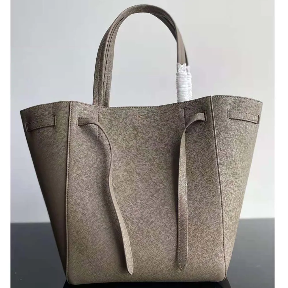 Celine Small Cabas Phantom in Soft Grained Calfskin for Women in Brown
