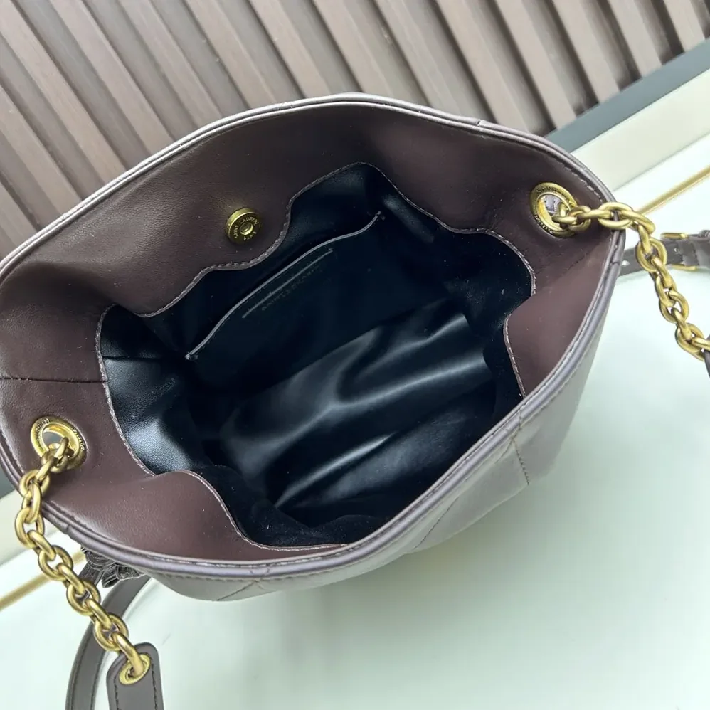 Saint Laurent YSL Jamie Mini Shoulder Pouch In Lambskin for Women in Maroon