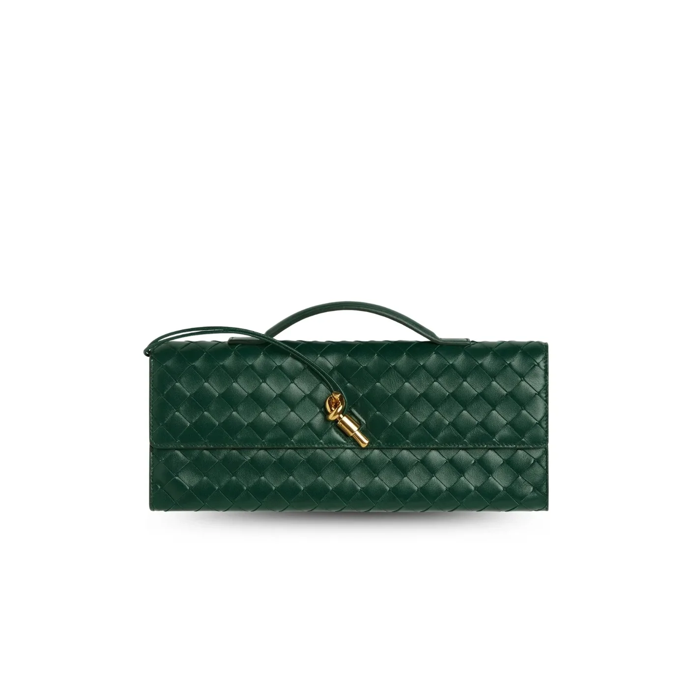 Bottega Veneta Andiamo Clutch Emerald Green /