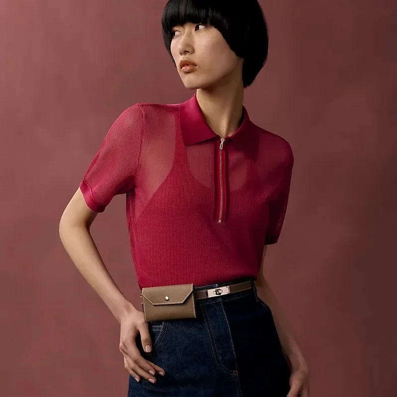 Hermes Kelly Pocket 18 Belt Étoupe