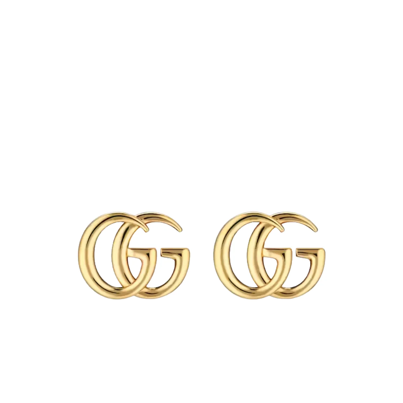 Gucci Marmont Stud Earrings Gold Hardware