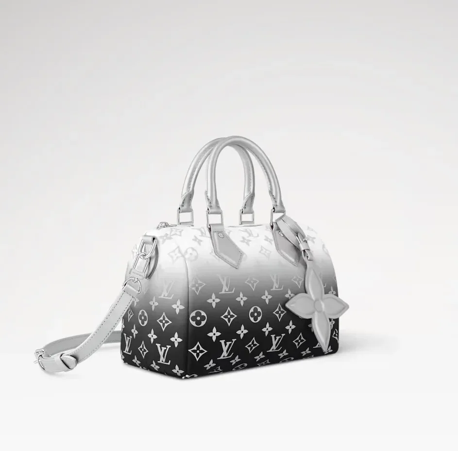 Louis Vuitton Speedy Bandouliere 25 Top Handle Bag in Frost Silver Hardware Louis Vuitton Speedy Bandouliere 25 Top Handle Bag in Frost Silver Hardware