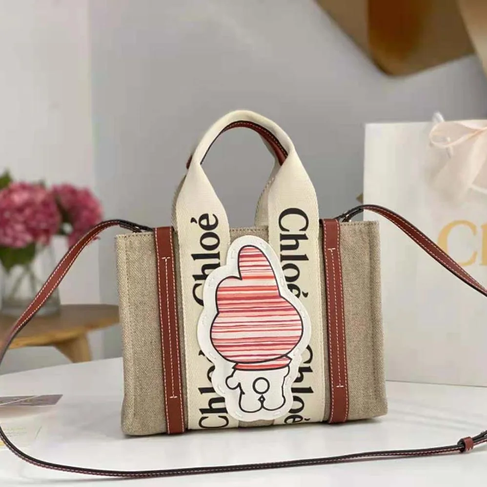 Chloe My Melody for Chloé Small Woody Tote Bag for Women Chloe My Melody for Chloé Small Woody Tote Bag for Women