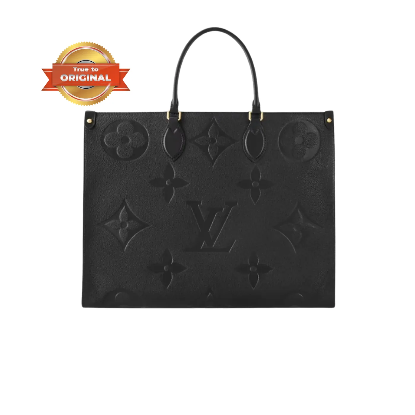 Louis Vuitton Onthego GM Tote Bag / Monogram Empreinte Black Gold Hardware