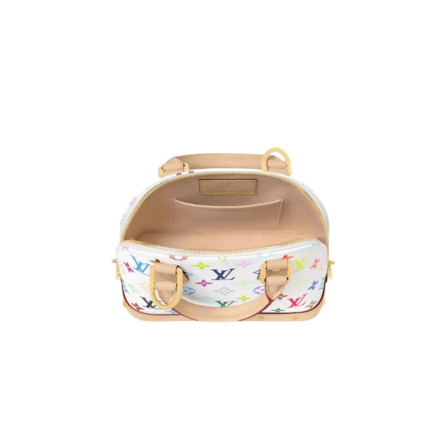 Louis Vuitton LV x TM Alma BB Top Handle Bag in Multicolored Bag Gold Hardware